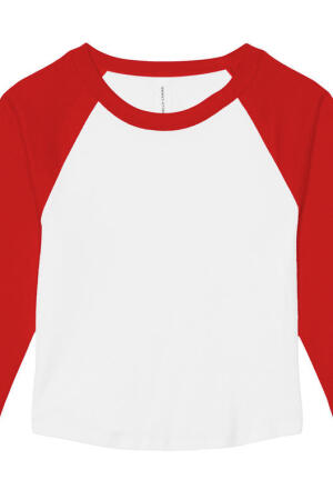 Women`s Micro Rib 3/4 Raglan Baby Tee