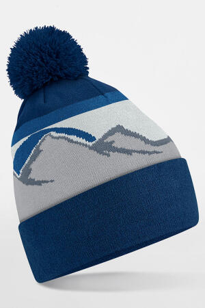 Mountain Peaks Pom Pom Beanie