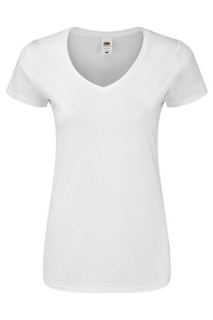 Ladies` Iconic 150 V Neck T