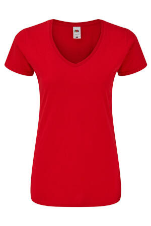 Ladies` Iconic 150 V Neck T