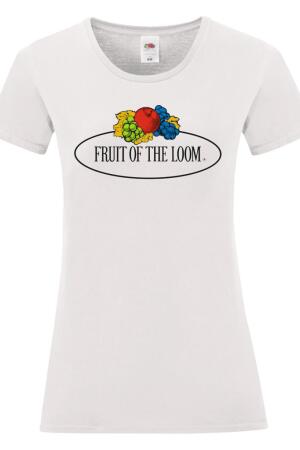 Ladies Vintage T Large Logo Print