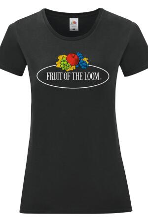 Ladies Vintage T Large Logo Print