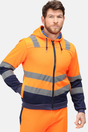 Pro Hi Vis Full Zip Hoodie