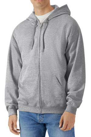 Softstyle Midweight Full Zip Hooded Sweat