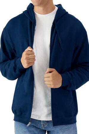 Softstyle Midweight Full Zip Hooded Sweat