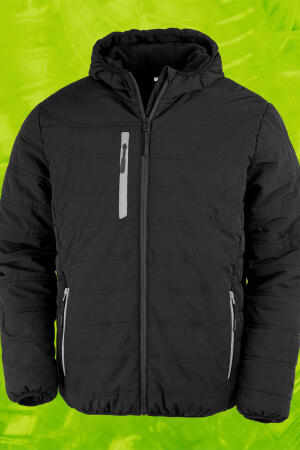 Black Compass Padded Winter Jacket