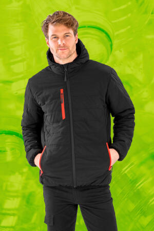 Black Compass Padded Winter Jacket