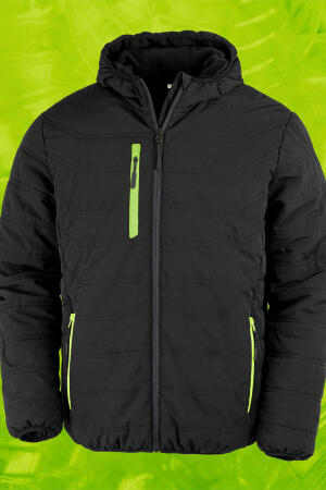 Black Compass Padded Winter Jacket