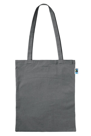 Fairtrade-Baumwolltasche mit zwei langen Henkeln