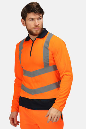 Pro Hi Vis Poloshirt LS