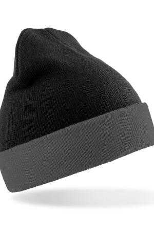 Recycled Black Compass Beanie