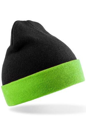 Recycled Black Compass Beanie