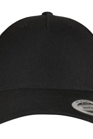 5-Panel Premium Curved Visor Snapback Cap