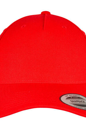 5-Panel Premium Curved Visor Snapback Cap