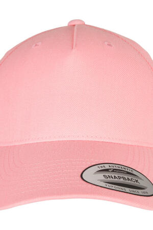 5-Panel Premium Curved Visor Snapback Cap