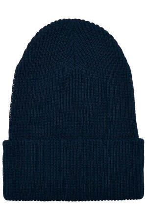 Recycled Yarn Ribbed Knit Beanie