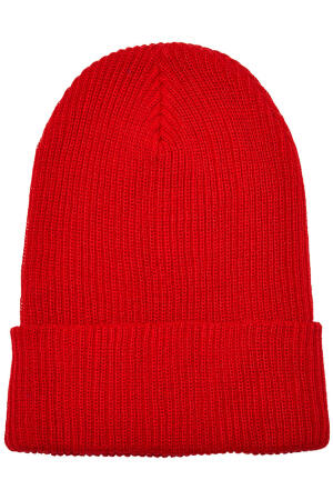 Recycled Yarn Ribbed Knit Beanie