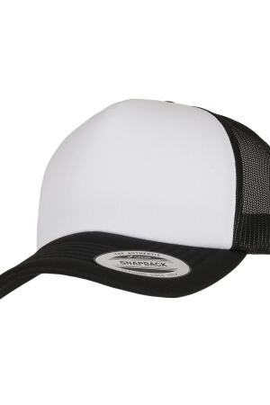 Classic Curved Foam Trucker Cap – White Front