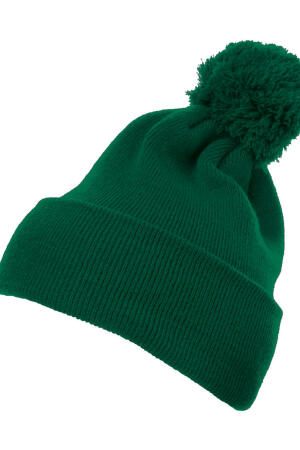 Cuffed Pom Pom Knit Beanie