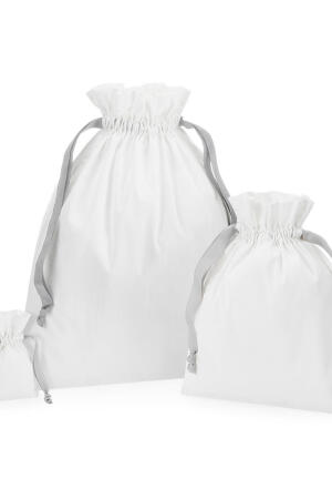 Cotton Gift Bag with Ribbon Drawstring