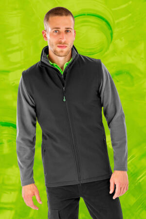 Men`s Recycled 2-Layer Printable Softshell B/W