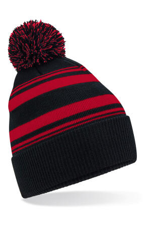 Striped Fan Beanie