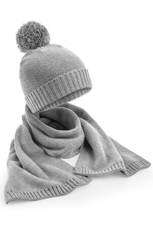 Knitted Scarf and Beanie Gift Set