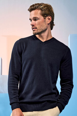 Men´s Cotton Blend V Neck Sweater