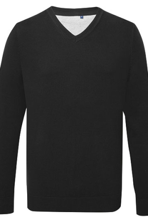 Men´s Cotton Blend V Neck Sweater