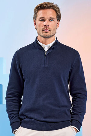 Men´s Cotton Blend 1/4 Zip Sweater