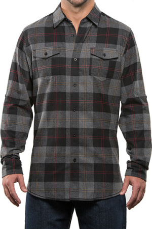 Woven Plaid Flannel Shirt