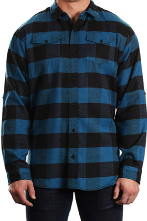 Woven Plaid Flannel Shirt