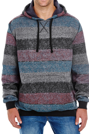 Printed Striped Marl Pullover