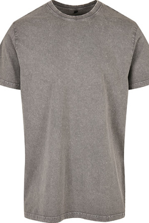 Acid Washed Round Neck Tee