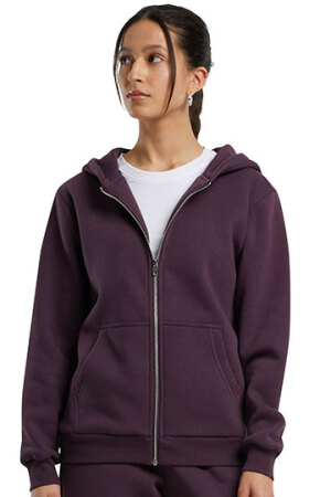 Ladies Fluffy Zip Hoody