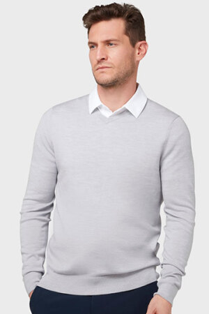 Men´s V-Neck Merino Sweater