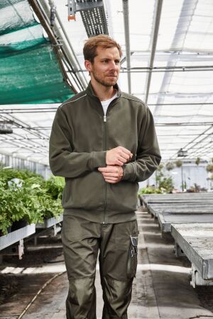 Men's Workwear Sweat-Jacket - SOLID -