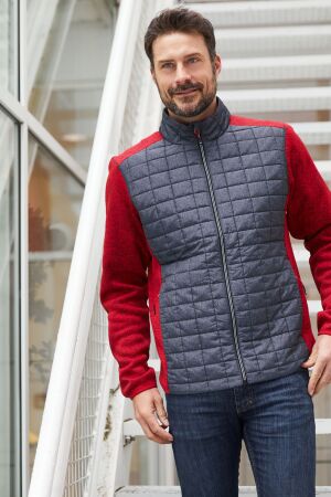 Men's Knitted Hybrid Jacket