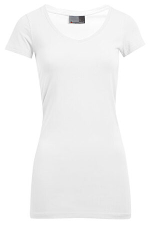 Women's Slim Fit V-Neck-T Long