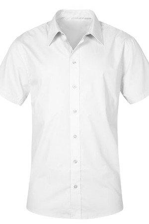 Men`s Poplin Shirt Short Sleeve