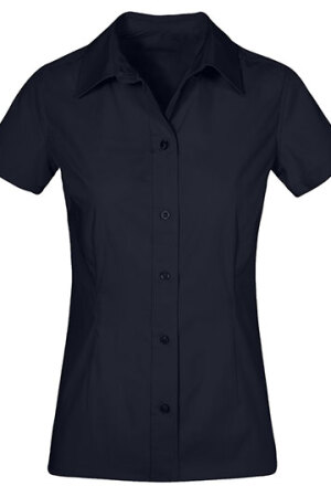 Women`s Poplin Shirt Short Sleeve