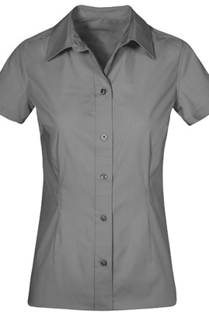 Women`s Poplin Shirt Short Sleeve