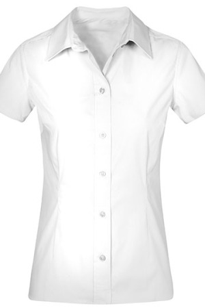 Women`s Poplin Shirt Short Sleeve