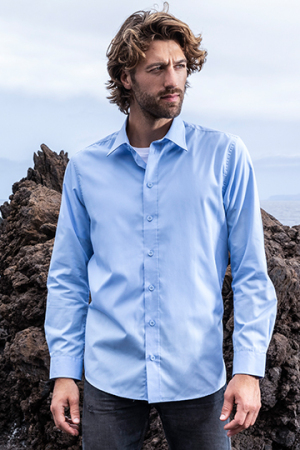 Men`s Poplin Shirt Long Sleeve