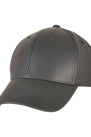 Synthetic Leather Alpha Shape Dad Cap