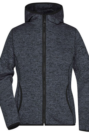 Ladies Knitted Fleece Hoody