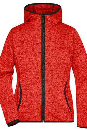 Ladies Knitted Fleece Hoody