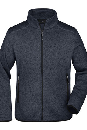 Mens Knitted Fleece Jacket