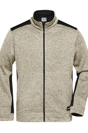 Men's Knitted Workwear Fleece Jacket - STRONG -