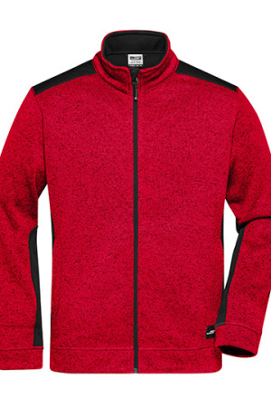 Men's Knitted Workwear Fleece Jacket - STRONG -